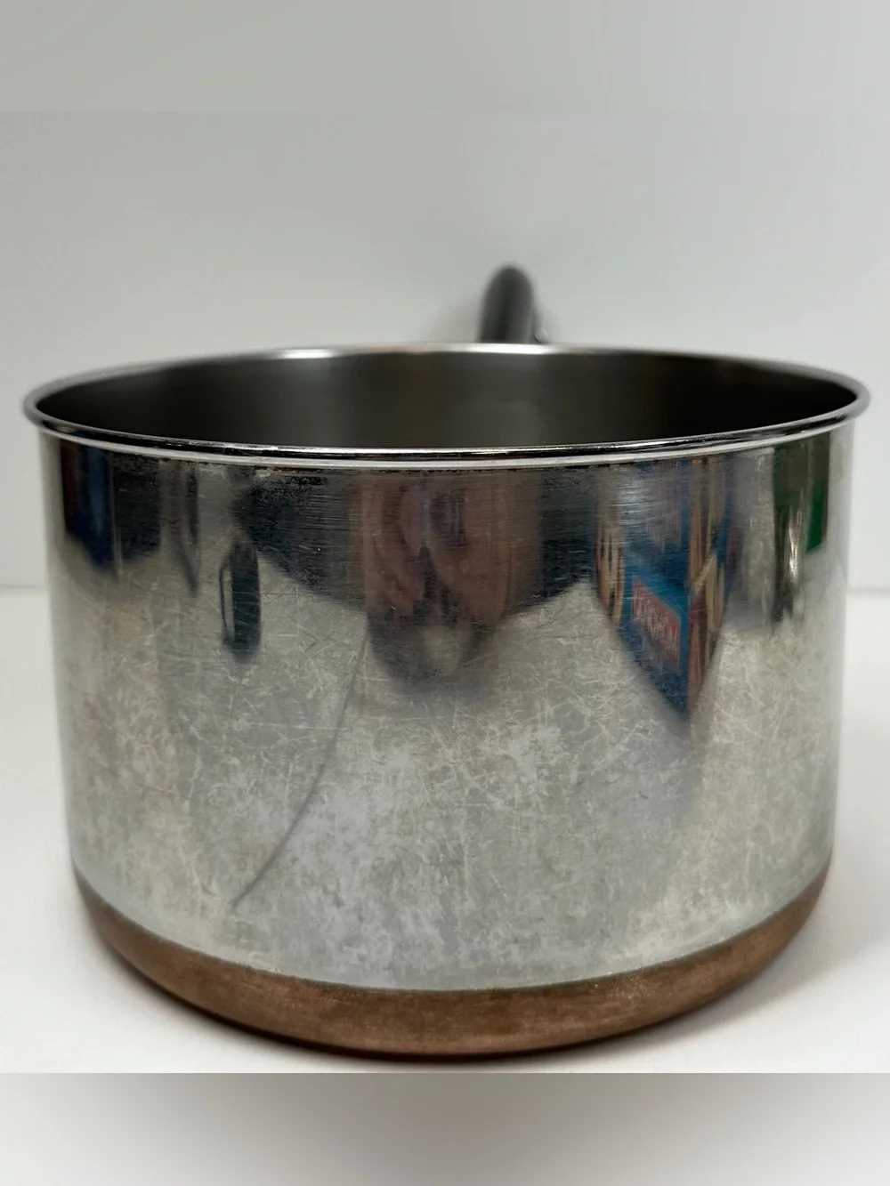 Vintage 1801 Revere Ware Tall 3qt Copper Bottom Sauce Pan/Pot Clinton, IL